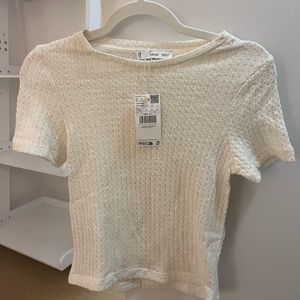 Mango knit cotton t-shirt (XS)